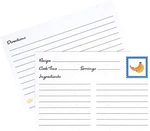 Bunch Of Bananas Recipe Card X 6 Set 40 By C.r. Gibson. Fixed Price $8.00.