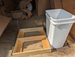 Rev-a-shelf 4WCTM-24DM2-162 Double 35 Quart Top Mount Pullout Wastebasket, White. Fixed Price $47.99.