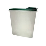 Tupperware Modular Mates Super Oval 4 Green Lid Frosted Clear Container 1588-8. Fixed Price $15.99.