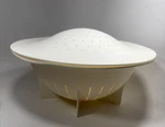 Tupperware White Quart Large Double Colander #3105 Cover #3106 Atomic. Fixed Price $20.83.