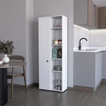 Fm Furniture Harman Multistorage Kitchen Pantry With 1 Door And 5 Open Shelves. Fixed Price $300.63.