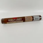 Vintage 1978 Rubbermaid Faux Wood Shelf Liner Choc 1603 12 10 Ft.. Fixed Price $14.95.