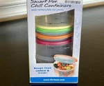 New! Fit & Fresh Smart Portion Containers 10 Piece Set: 8 Oz W/ Lids Ice Packs. Fixed Price $14.90.