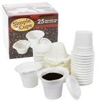 Disposable For Use In Keurig Brewers - Simple 25 Cups, Lids,. Fixed Price $18.29.
