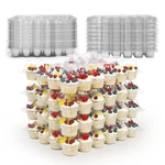 Wikday 24 Count X 20 Sets Plastic Cupcake Containers, Durable And Transparent. Fixed Price $59.70.