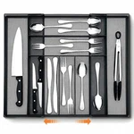 Pcs Utensil Drawer Silverware Organizer, Metal Mesh Expandable 13" 24" Kit.... Fixed Price $71.74.