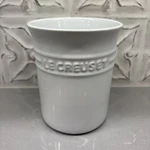 Le Creuset Small Utensil & Spatula Crock 1.15 Quart Nwt 6" Tall White. Fixed Price $45.00.
