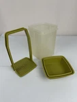 Vintage Tupperware Pickle Keeper Container Avocado Green Pick-a-deli 70S. Fixed Price $14.24.