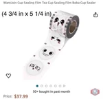 12 Wantjoin Sealing Film Tea 90-105 Mm Pp Plastic Paper Total. Fixed Price $99.00.