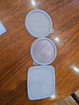 Vintage Lot Of Tupperware Sheer 215 - 52 Round And 310K 41. Fixed Price $6.00.