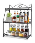 Standing Spice Rack 3 Tier Metal Foldable Kitchen Countertop Organizer. Fixed Price $25.64.