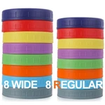 Aozita 16 Pack Plastic Mason Jar Lids Fits Ball, Kerr & More - Wide 8R. Fixed Price $19.25.