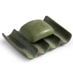 Cormomu Draining Ceramic Soap Dish - Design, Bar Fluted, Green. Fixed Price $24.18.