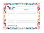 100 Pcs Floral Recipe Cards One Sided 4.25X5.5 Inch Cooking Note Blank. Fixed Price $30.26.