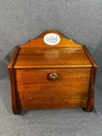 Vintage 80S Pfaltzgraff Yorktowne Large Wooden Bread Box Pine. Fixed Price $139.99.