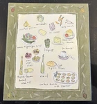 Hallmark Refillable Recipe Organizer Binder Book Green Tuscany. Fixed Price $12.99.