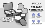 Set Of 5 New Luxula China Hard Shell Storage Container Organizer. Fixed Price $68.36.