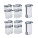 Buddeez Multi-size Plastic Containers With Lids Clear Bpa Free Storage Bins.... Fixed Price $46.27.