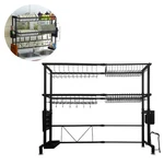 Double Layer Scalable Drying Rack Drainer Shelf Cutlery Holder Kitchen Storage. Fixed Price $84.60.