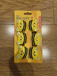 Kikkerland Bee Bag Clips Set Of 6 Plastic Reusable Food Storage. Fixed Price $11.00.