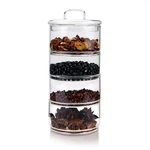 Cicano Glass Storage Jars With Lid,multi-tier Stackable Containers Kitchen Fo.... Fixed Price $38.80.