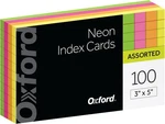 Oxford Neon Index Cards, 3" 5", Ruled, Assorted Colors, 100 Per Pack (40279)OX. Fixed Price $8.01.