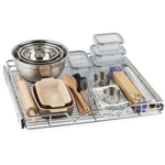 Holdn Storage Pull Cabinet Organizer Heavy Duty Steel Slide-out Drawers Chr. Fixed Price $66.07.