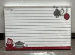 Gina B. Designs 40 Lined 4X6 Recipe Cards Cooking Baking Red & Gray Accents D106. Fixed Price $8.89.