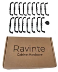 17 Pcs Ravinte 5" Scroll Cabinet Hardware Drawer Pulls Matte Black Round Base. Fixed Price $19.97.