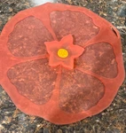 Charles Viancin Silicone Covers/lids Hibiscus Floral 10.5" Red. Fixed Price $14.00.