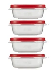 Utensilux Rubber Maid Food Storage Containers, 1.25 Cup Pack Of 4, Red. Fixed Price $17.35.