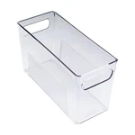 Copco Narrow Clear Bin 10.5X4.5X6-INCH For Kitchen Fridge Pantry Laundry. Fixed Price $25.00.