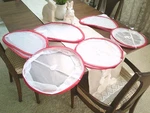 New Cooks Essentials Set Of 6 Mesh Pop Up Food Covers Camping, Picnic, Free Ship. Fixed Price $24.50.