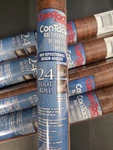 Con-tact Paper Cherry Woodgrain Vintage 5 Unopened 24 Foot Rolls 18 Inch Wide. Fixed Price $37.50.
