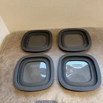 Rubbermaid Storage Container Replacement Lid Only 10M3M4 Black W/ Window 7". Fixed Price $19.00.