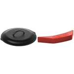 Lodge L10SC3 Cast Iron Lid 12-INCH & ASAHH41 Silicone Handle Holder Red. Fixed Price $49.77.