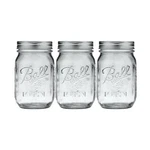 Ball Glass Mason Jar, Regular Mouth, Pint Size, 16 Oz (pack Of 3). Fixed Price $24.73.