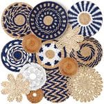 Xuhal 15 Pcs Boho Wall Basket Decor Handcrafted Seagrass Woven Ru.... Fixed Price $94.41.