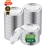 128-COUNT, Regular Canning 70MM MOUTH(128 Lids), Silver. Fixed Price $42.98.