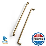 Antique Brass Cabinet Handles 12.6IN Vintage Drawer Pulls Kitchen Cupboard Dress. Fixed Price $83.32.
