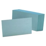 Oxford Unruled Index Cards, 3 5, Blue, 100/PACK. Fixed Price $11.58.