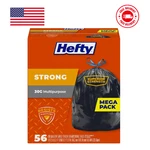 Hefty Strong Large Trash Bags, 30 Gallon, 56 Count. Fixed Price $28.60.