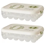 Egg Organizers For Refrigerator With Lids Handle Home Kitchen Essentials .... Fixed Price $42.27.