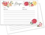 Heart&berry Floral Recipe Cards 4X6 Double Sided - Set Of Inches,. Fixed Price $9.10.