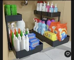 Natures Source 2 Pack Under Sink Tier Sliding Cabinet Organizers. Fixed Price $15.99.