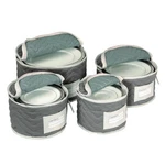 Richards Homewares China Storage Chest, For Starter 4-PIECE Set, Quilted Micr.... Fixed Price $51.49.