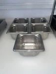 5- Vollrath 1/6 Size X 4" Deep Food Pan Super 3 S/s 90642 Usa Made Nsf. Fixed Price $40.00.