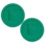Pyrex 322-PC Green 1QT Round Plastic Lid Cover 2PK For Mixing Bowl Not 7201. Fixed Price $12.49.
