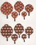 Fat Chefs Cast Iron Pan Covers (set Of 5) (2 Patterns Available). Fixed Price $40.00.
