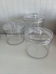 Mdesign Plastic Laundry Shelf Storage Organizer Jar Holder Set For Room. Fixed Price $25.00.